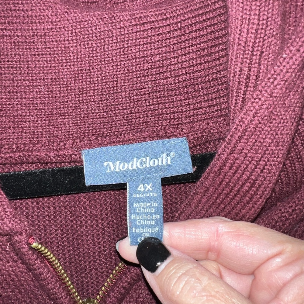 ModCloth Gingerbread Patterned Sweater - Picture 2 of 3
